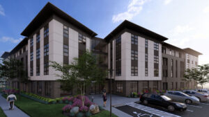 Housing Opportunities 2 Rendering of the apartment complex, The Cliffs on Hudson
