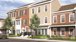 Rendering of apartment complex, The Place at Haddonfield