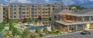 Rendering of apartment complex